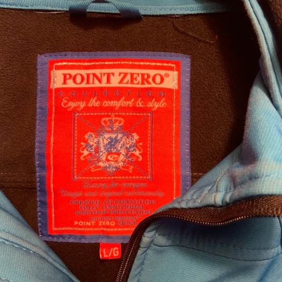 Point Zero Weather Protection Jacket Coat Blue XL - Picture 2 of 4